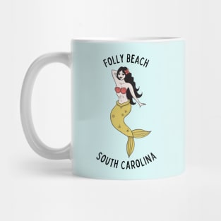 Folly Beach South Carolina Mermaid Mug